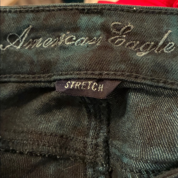 American Eagle Outfitters Teal and Black Jeans - Picture 6 of 7